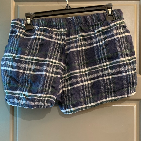 Blue Plaid Sleep Shorts - Picture 2 of 2